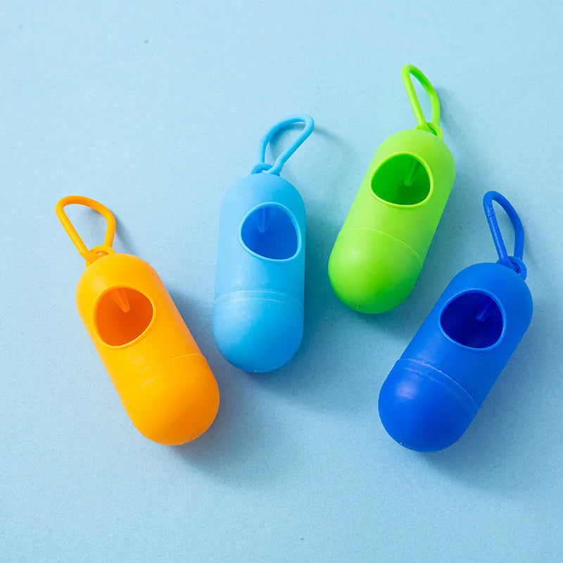 Pet Waste Bag Dispenser for Dog Waste Bag Holder Plastic Garbage Bag Dispenser Carrier Case Bullet Pet Dog Waste Poop Bags