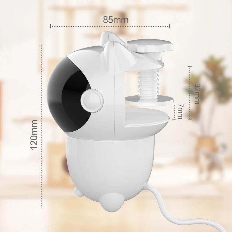 Automatic Interactive Laser Cat Toys Feather Funny Style Rechargeable Indoor Cat Dog Puppy Toy 5cm Newest Upgrade