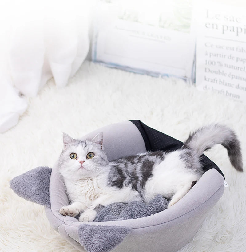 Deep Sleep Comfort In Winter Cat Bed Iittle Mat Basket Small Dog House Products Pets Tent Cozy Cave Nest Indoor Cama Gato