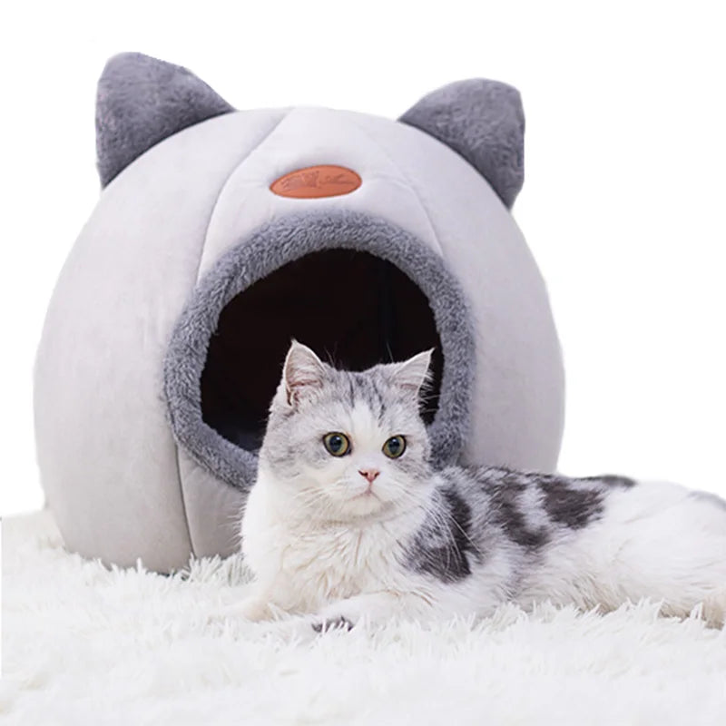 Deep Sleep Comfort In Winter Cat Bed Iittle Mat Basket Small Dog House Products Pets Tent Cozy Cave Nest Indoor Cama Gato