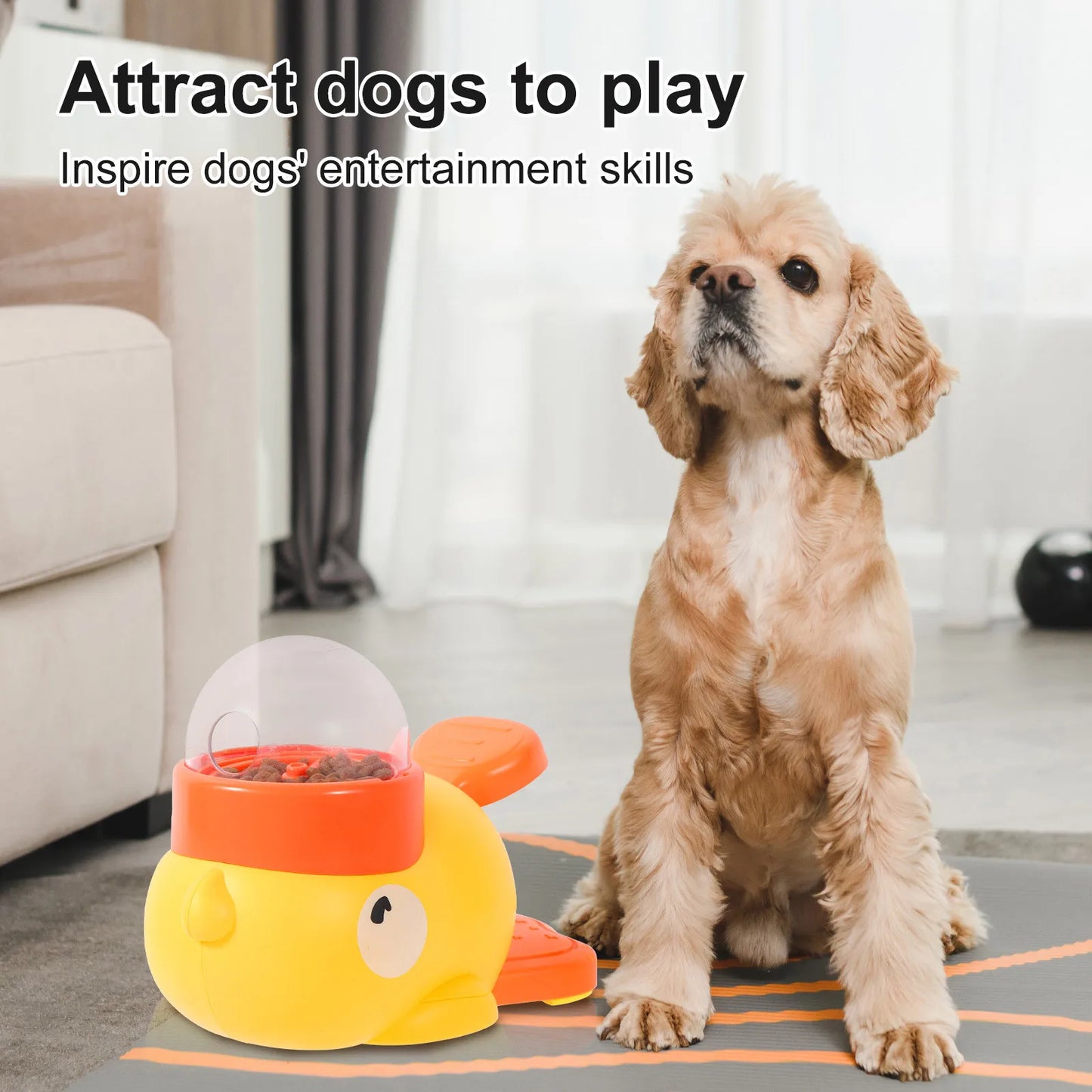 Automatic Pet Feeder & Interactive Food Dispenser – Fun Training Toy for Dogs & Cats, Perfect for Home & Travel