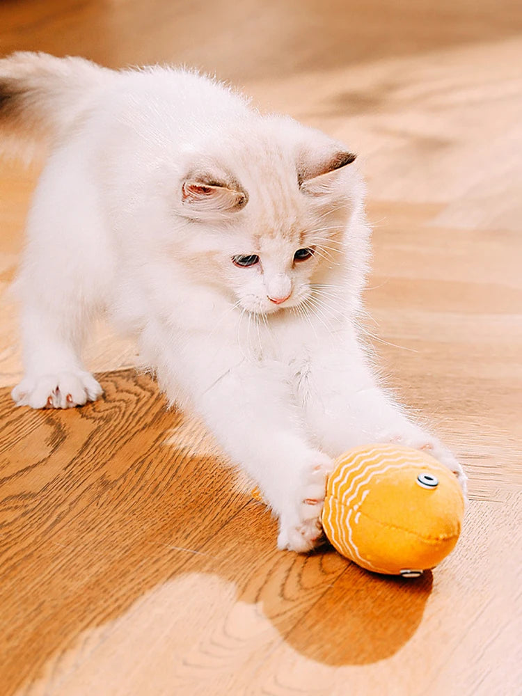 Fun Cat Sackcloth Fish Toy High With Catnip Fish Pet Cat Gnawing Inside The Toy Room