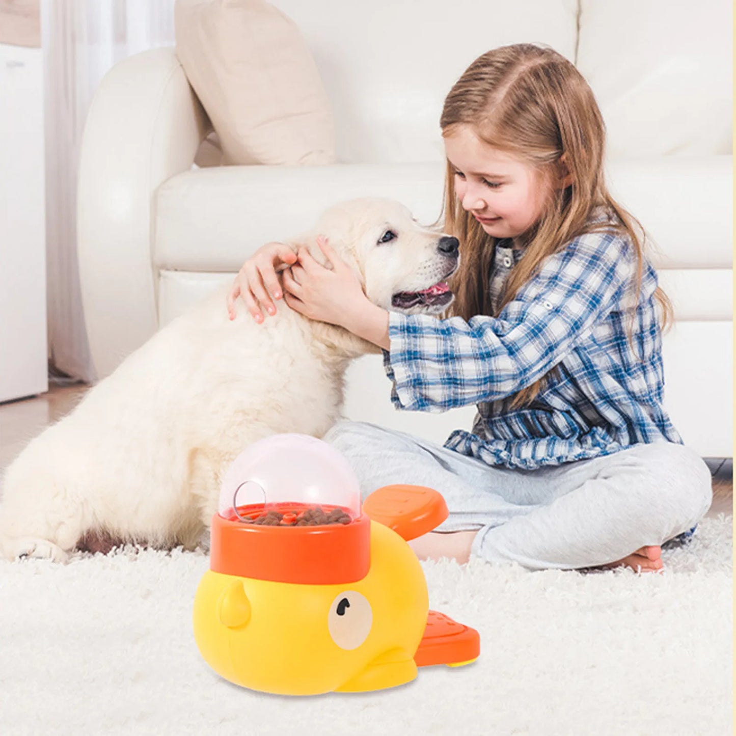Automatic Pet Feeder & Interactive Food Dispenser – Fun Training Toy for Dogs & Cats, Perfect for Home & Travel