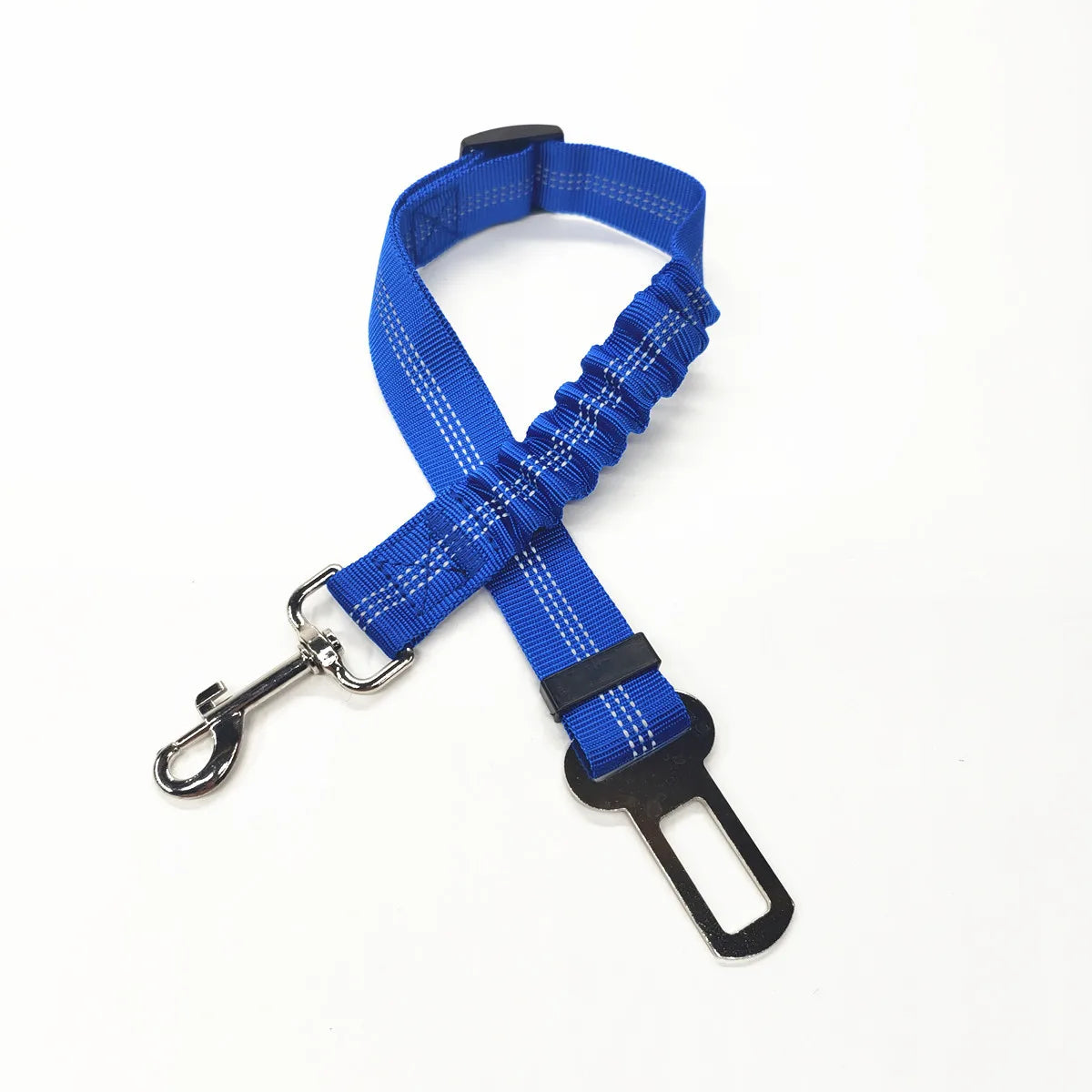Adjustable Dog Car Seat Belt Harness – Reflective, Padded & Elastic Safety Strap for Comfortable Car Travel