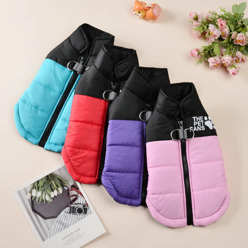 Pet Dog Jacket Autumn Winter Clothes For Small Medium Dogs Cat Waterproof Warm Chihuahua French Bulldog Vest Coat Puppy Costume