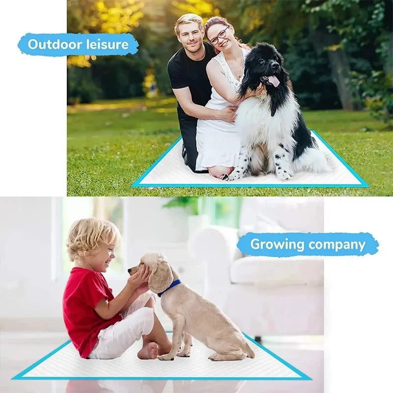 Super Absorbent Pet Diaper Dog Thick Pee Pads Quickdry Disposable Urine Nappy Mat For Cats Dog Diapers Deodorant Can Be Cut