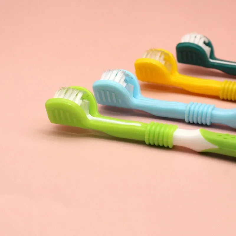 Toothbrush Dog Plastic Toothbrush Removing Bad Breath Tartar Cleaning Mouth Pet Dental Care Cat Cleaning Mouth