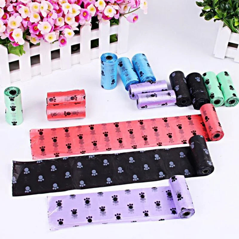 Roll Pet Waste Clean Poop Bags Pet Dog Waste Poop Bag with Printing Doggy