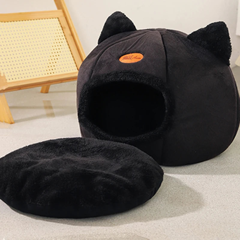 Deep Sleep Comfort In Winter Cat Bed Iittle Mat Basket Small Dog House Products Pets Tent Cozy Cave Nest Indoor Cama Gato