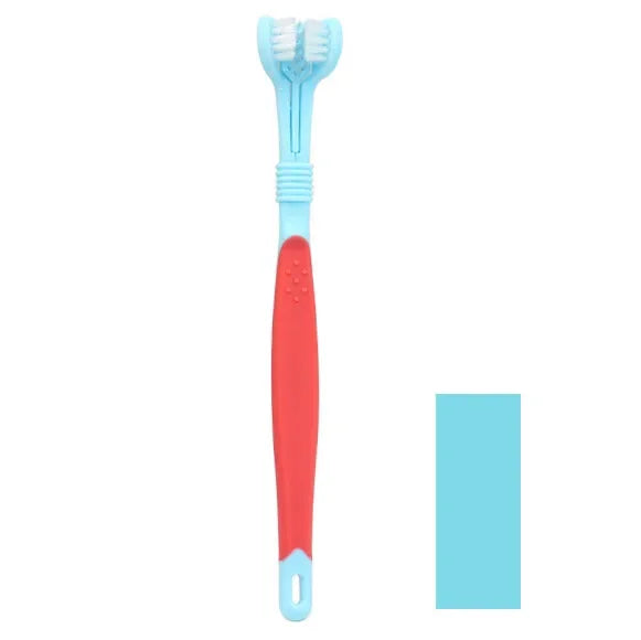 Toothbrush Dog Plastic Toothbrush Removing Bad Breath Tartar Cleaning Mouth Pet Dental Care Cat Cleaning Mouth