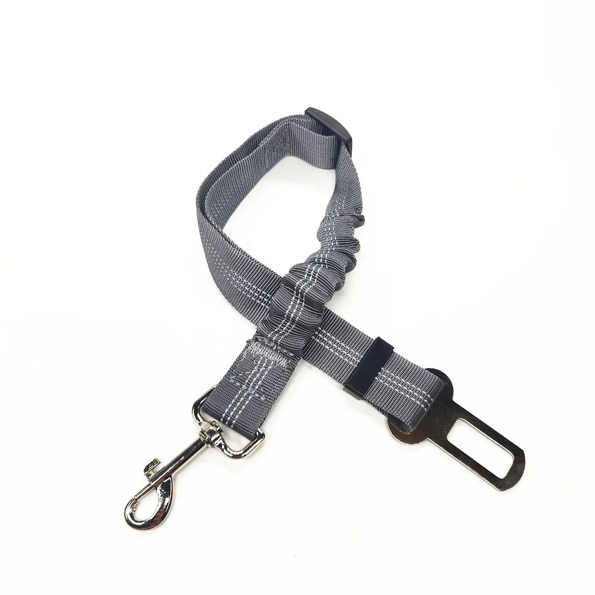 Adjustable Dog Car Seat Belt Harness – Reflective, Padded & Elastic Safety Strap for Comfortable Car Travel