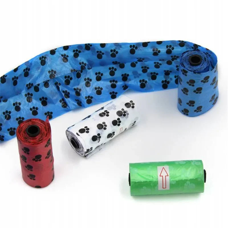 Roll Pet Waste Clean Poop Bags Pet Dog Waste Poop Bag with Printing Doggy