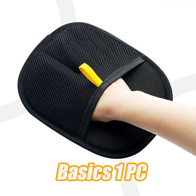 Premium Pet Grooming Gloves for Dogs & Cats Reusable Washable Gentle Deshedding Mitt for Pet Care