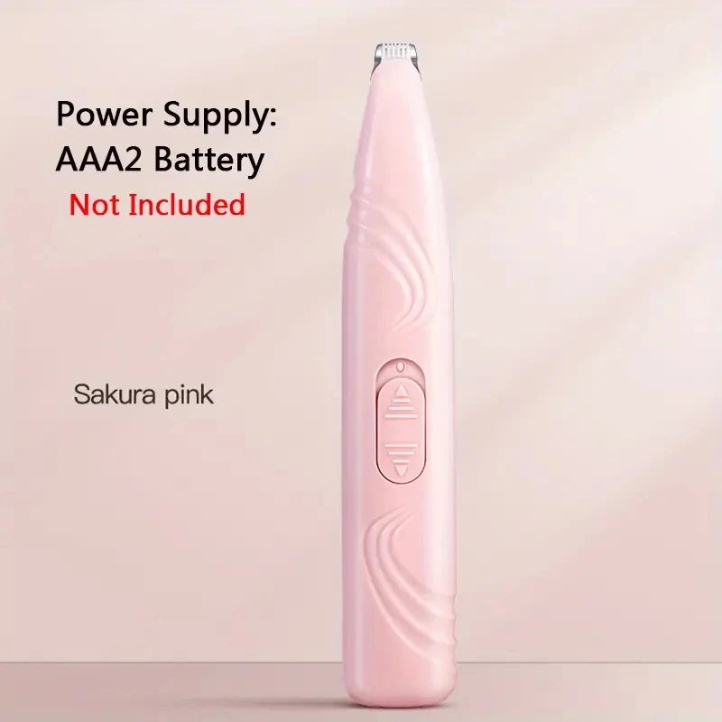 Electric Pet Shaver Clipper for Cats And Dogs Non-Battery Operated Stainless Steel Blades for Grooming Foot Tail And Eye Hair