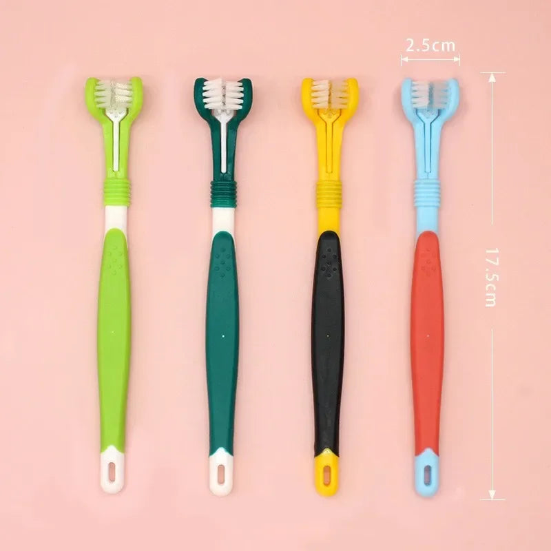 Toothbrush Dog Plastic Toothbrush Removing Bad Breath Tartar Cleaning Mouth Pet Dental Care Cat Cleaning Mouth