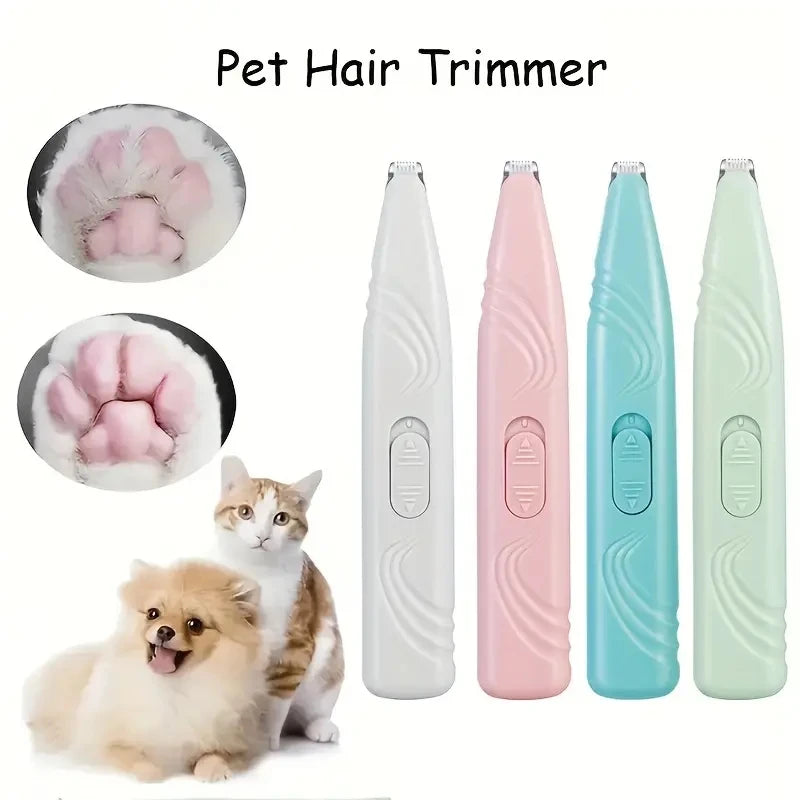 Electric Pet Shaver Clipper for Cats And Dogs Non-Battery Operated Stainless Steel Blades for Grooming Foot Tail And Eye Hair