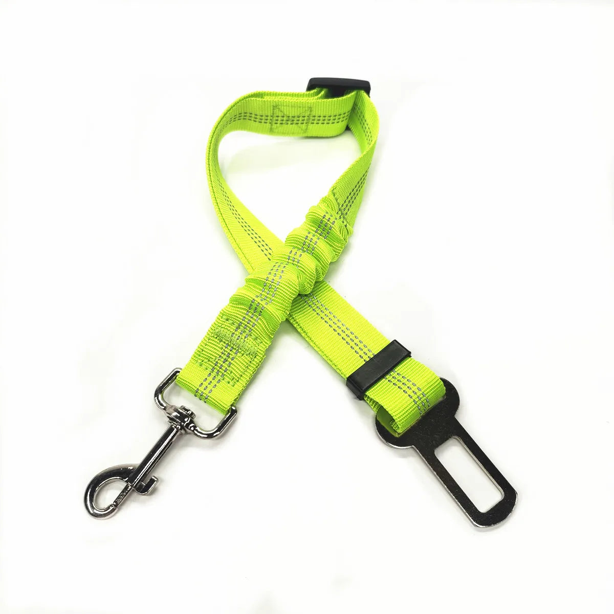 Adjustable Dog Car Seat Belt Harness – Reflective, Padded & Elastic Safety Strap for Comfortable Car Travel