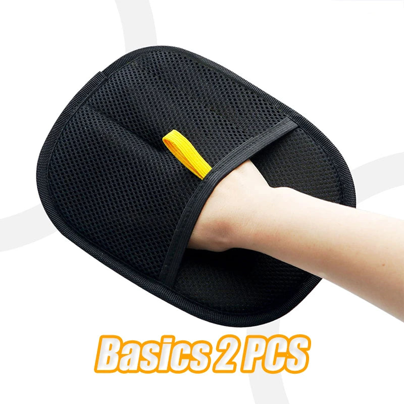 Premium Pet Grooming Gloves for Dogs & Cats Reusable Washable Gentle Deshedding Mitt for Pet Care