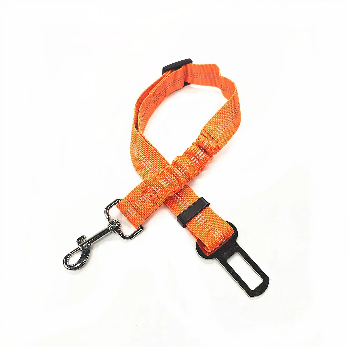 Adjustable Dog Car Seat Belt Harness – Reflective, Padded & Elastic Safety Strap for Comfortable Car Travel