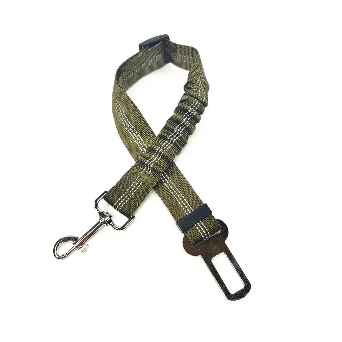 Adjustable Dog Car Seat Belt Harness – Reflective, Padded & Elastic Safety Strap for Comfortable Car Travel