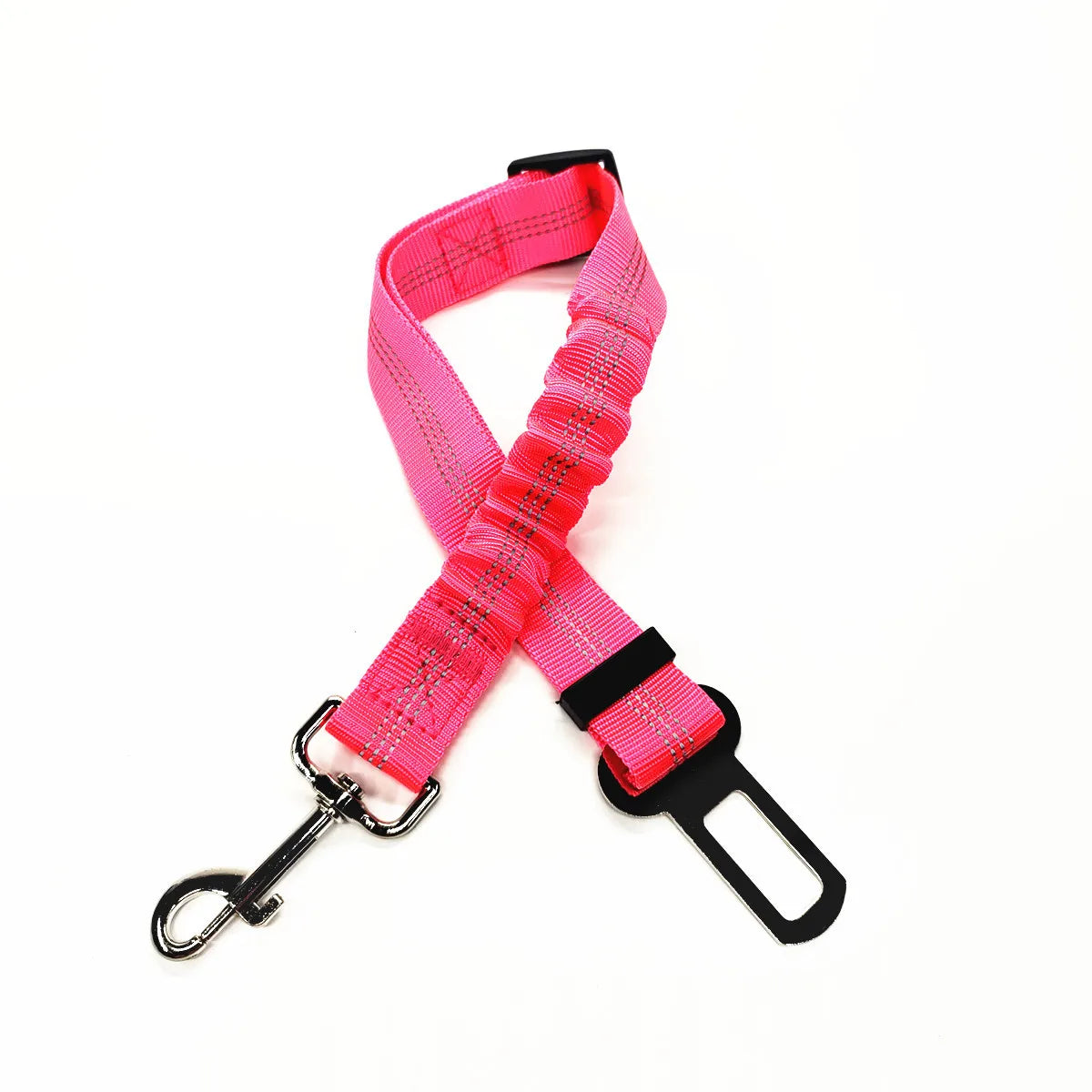Adjustable Dog Car Seat Belt Harness – Reflective, Padded & Elastic Safety Strap for Comfortable Car Travel