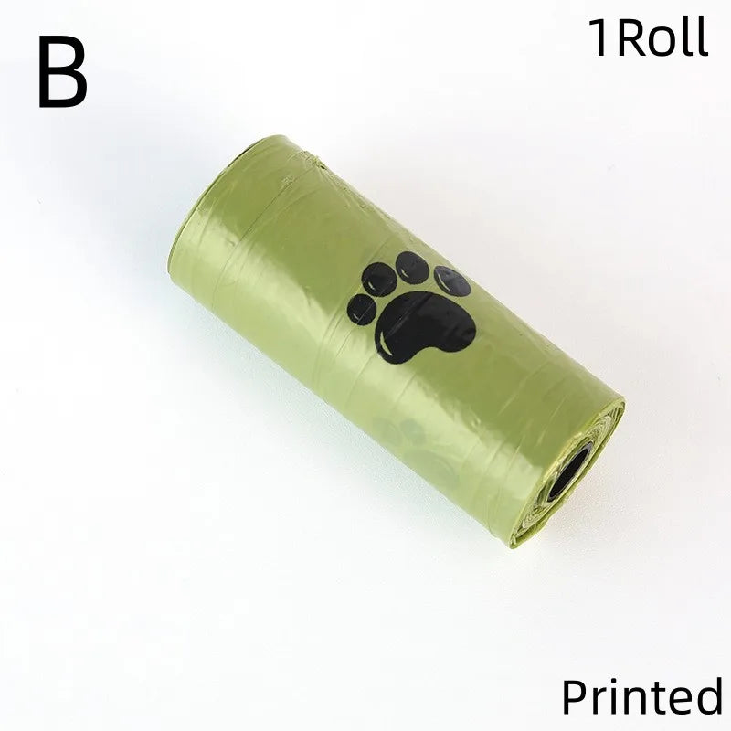 Biodegradable Pet Waste Bags Thickened Portable Printed Dog Poop Bags Eco-friendly Outdoor Pet Poop Pickup Bags with Organizer