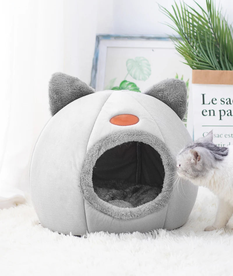 Deep Sleep Comfort In Winter Cat Bed Iittle Mat Basket Small Dog House Products Pets Tent Cozy Cave Nest Indoor Cama Gato