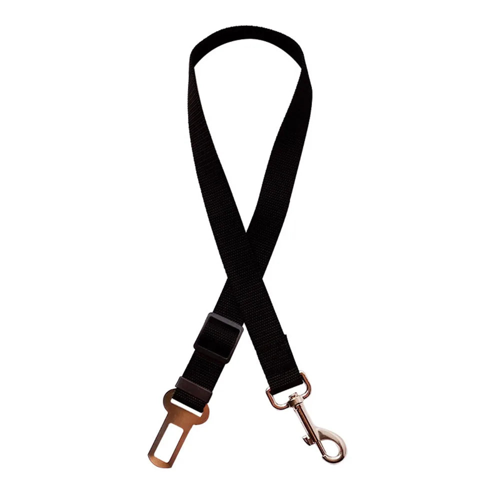 Adjustable Dog Car Seat Belt Harness – Reflective, Padded & Elastic Safety Strap for Comfortable Car Travel