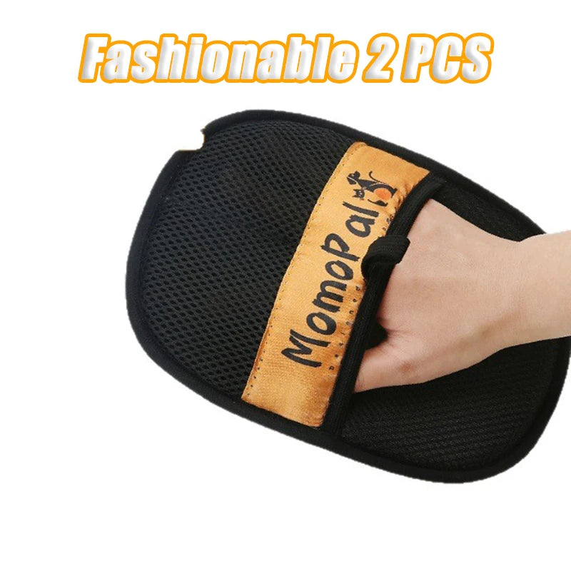 Premium Pet Grooming Gloves for Dogs & Cats Reusable Washable Gentle Deshedding Mitt for Pet Care