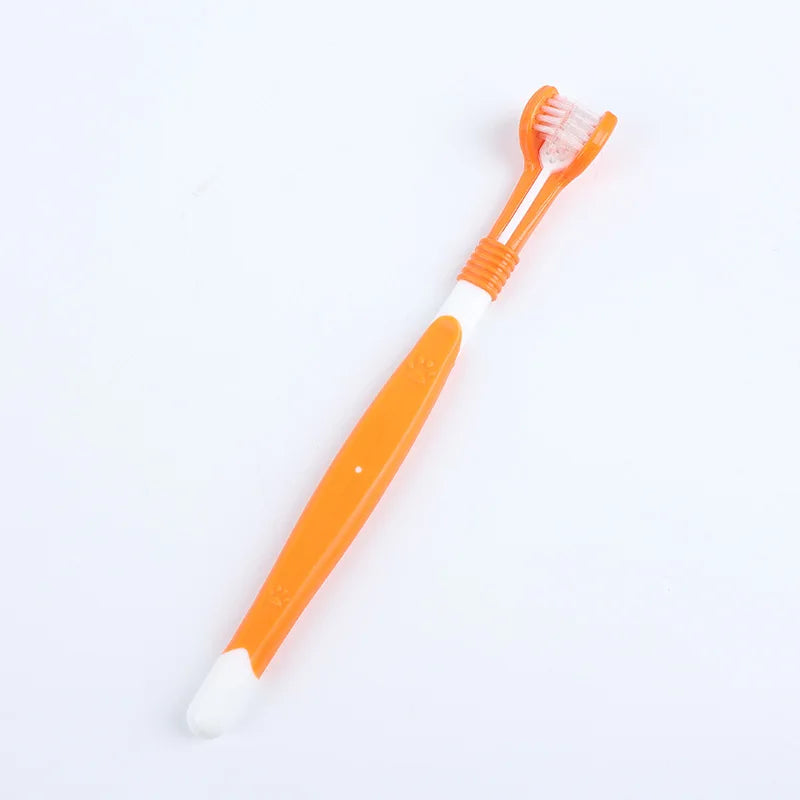 Toothbrush Dog Plastic Toothbrush Removing Bad Breath Tartar Cleaning Mouth Pet Dental Care Cat Cleaning Mouth
