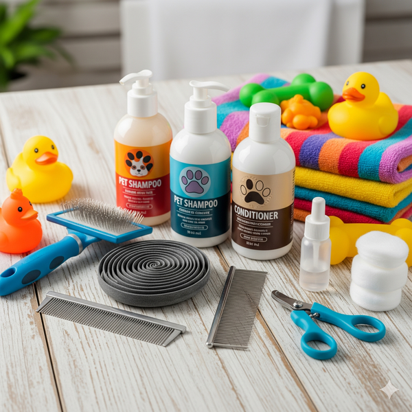 Pets cleaning and bath