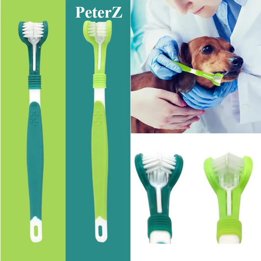 Toothbrush Dog Plastic Toothbrush Removing Bad Breath Tartar Cleaning Mouth Pet Dental Care Cat Cleaning Mouth