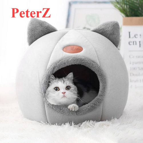 Deep Sleep Comfort In Winter Cat Bed Iittle Mat Basket Small Dog House Products Pets Tent Cozy Cave Nest Indoor Cama Gato