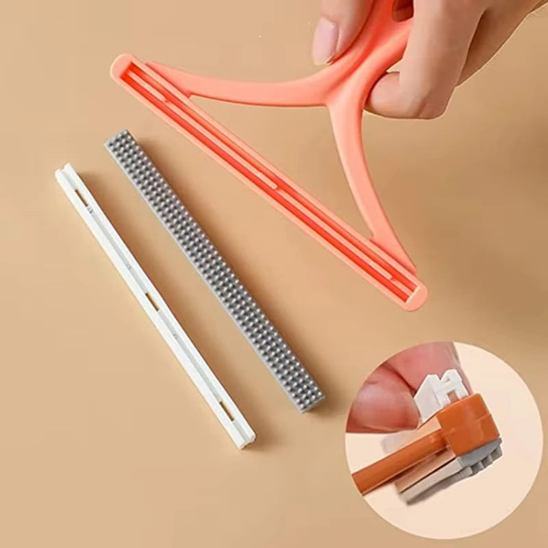Double Sided Pet Hair Remover Lint Remover Clean Tool Shaver Sweater Cleaner Fabric Shaver Scraper For Clothes Carpet