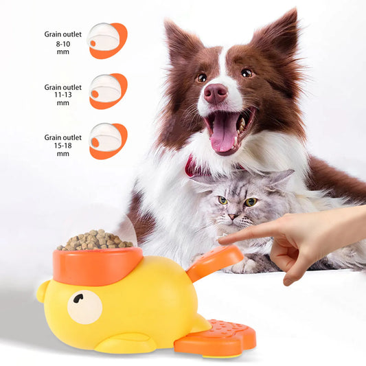 Automatic Pet Feeder & Interactive Food Dispenser – Fun Training Toy for Dogs & Cats, Perfect for Home & Travel
