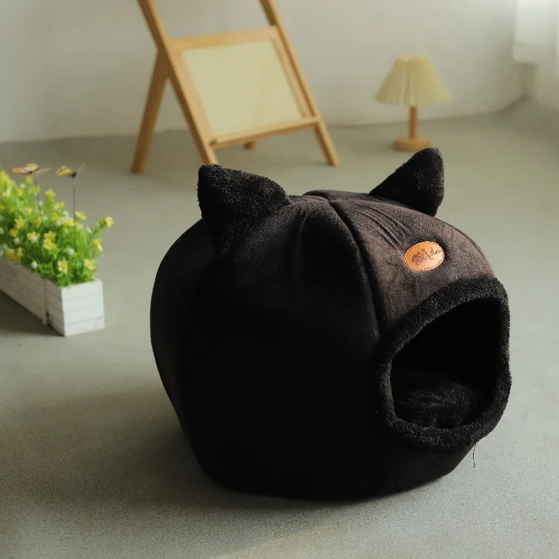 Deep Sleep Comfort In Winter Cat Bed Iittle Mat Basket Small Dog House Products Pets Tent Cozy Cave Nest Indoor Cama Gato