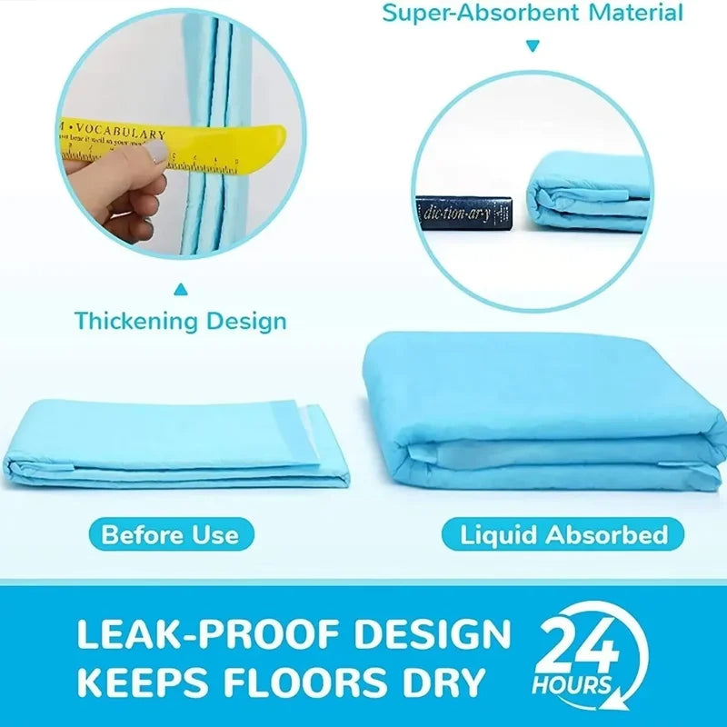 Super Absorbent Pet Diaper Dog Thick Pee Pads Quickdry Disposable Urine Nappy Mat For Cats Dog Diapers Deodorant Can Be Cut
