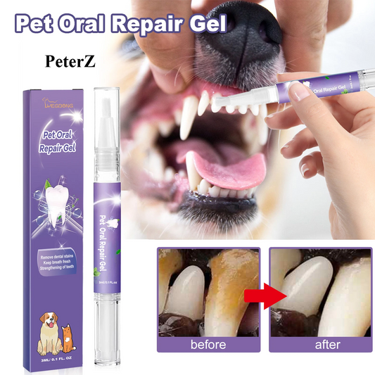 Pet Dental Care Gel 3ml Teeth Cleaning Pen for Dogs and Cats Fresh Breath Tartar Control Soothes Gums Easy Baking Soda Formula